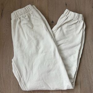 brandy melville ivory sweatpants